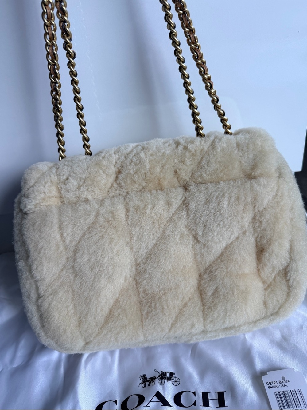 Coach Shearling Pillow Maddison - Picture 4 of 6